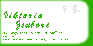 viktoria zsubori business card